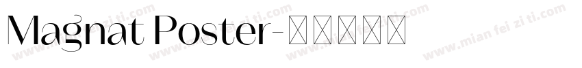 Magnat Poster字体转换